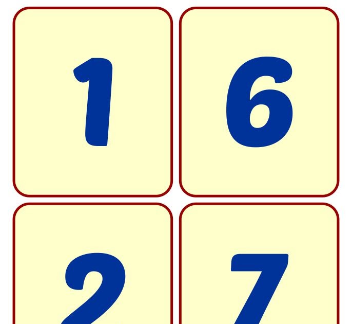 Printable Numbers 1-10 - 10 Best Numbers 1 10 Chart Preschool