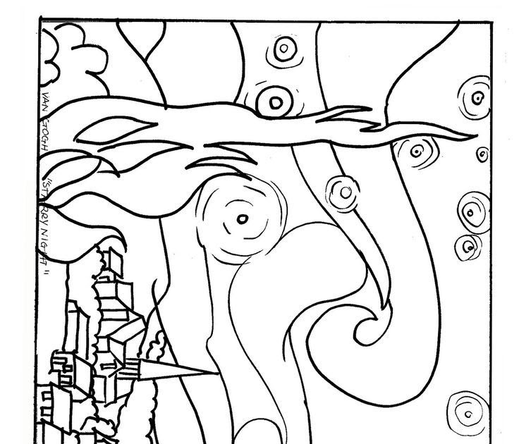 960 Cute Starry Night Coloring Page Pdf 