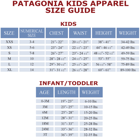 Размер кид. Patagonia Размерная сетка. Patagonia таблица размеров. Patagonia Размерная сетка одежда. Размер Kids.