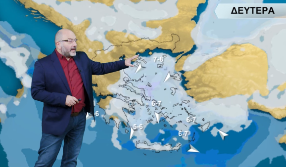 Σάκης Αρναούτογλου: Σοβαρή επιδείνωση του καιρού τη Δευτέρα! (βίντεο) 