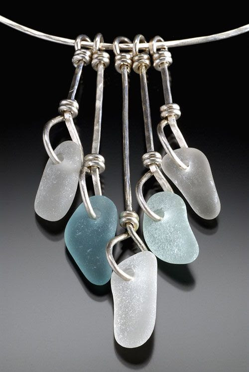 http://www.pinterest.com/pin/58828338856819473/ beach glass necklace by beach glass bingo