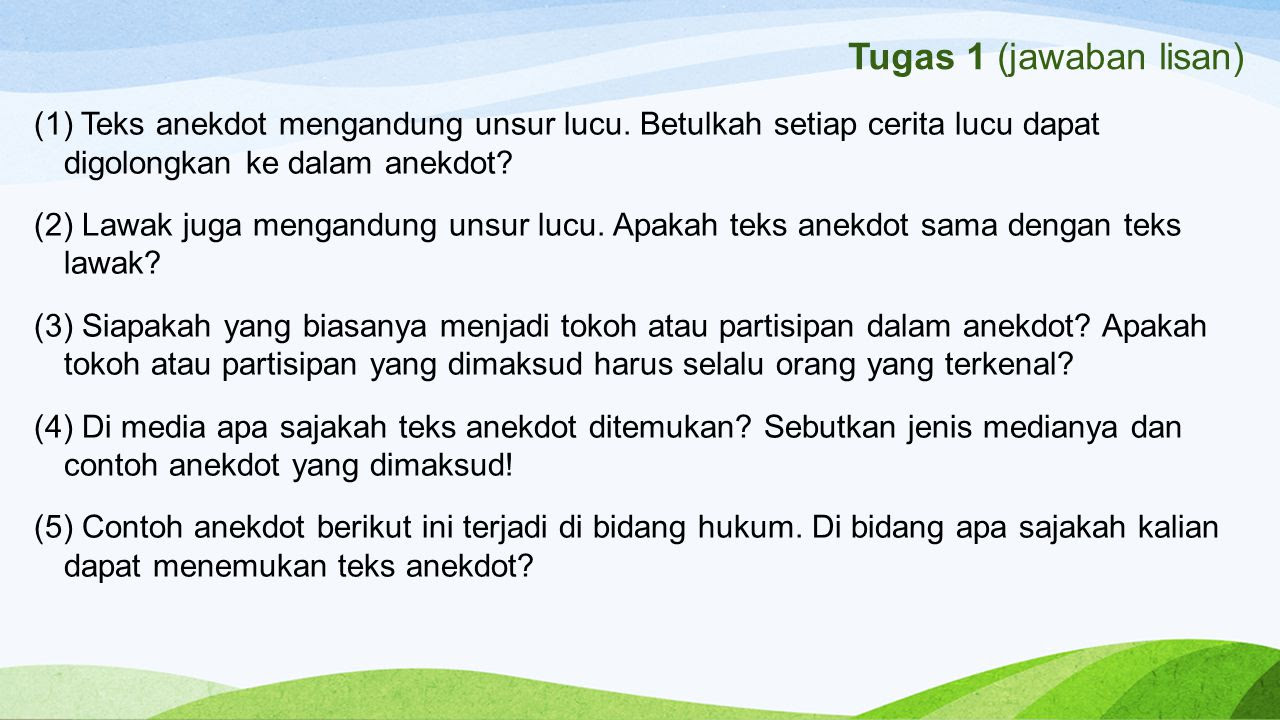 Gambar Contoh Percakapan Teks Anekdot 2 Orang  Gambar Kartun