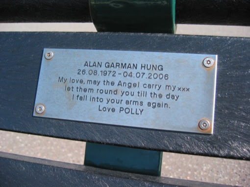The bench I sat on to read my book