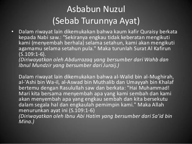 Asbabun Nuzul Surat Al Baqarah 256