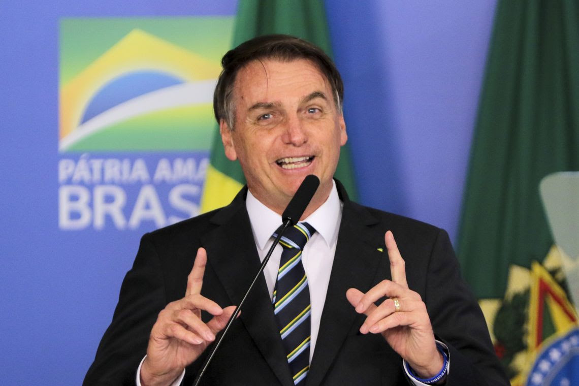 O  presidente Jair Bolsonaro, participa da solenidade de assinatura da medida provisÃ³ria da liberdade econÃ´mica.