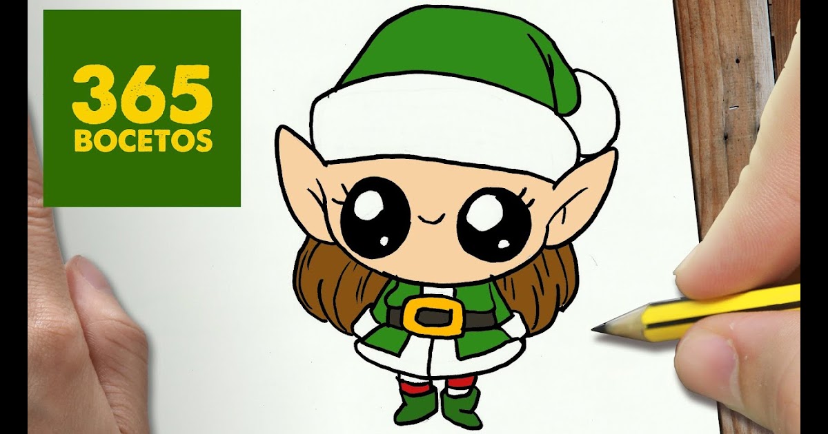 Dibujos De Navidad Kawaii Para Colorear Dificiles - páginas para colorear