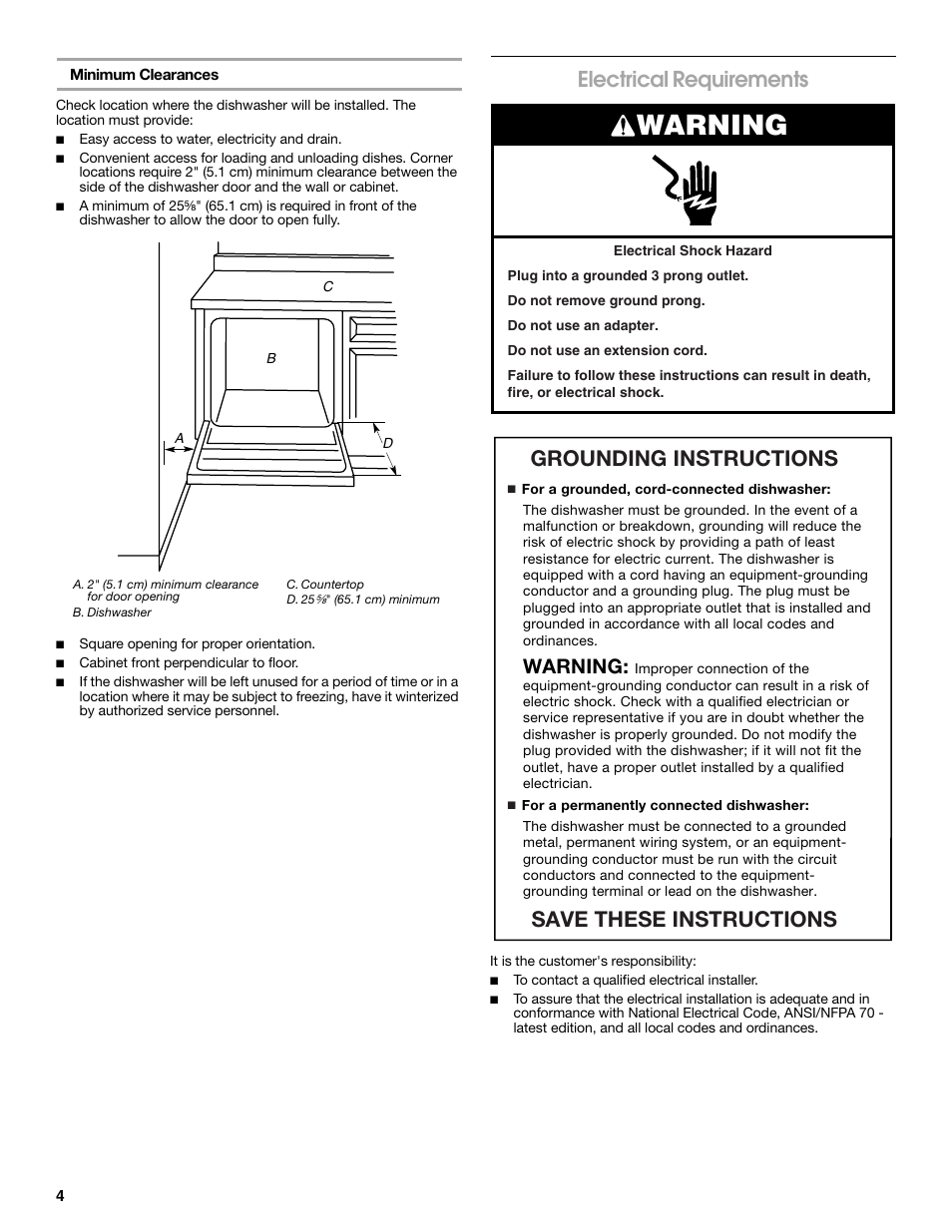 Dishwasher photo and guides: Dishwasher Electrical Outlet Code