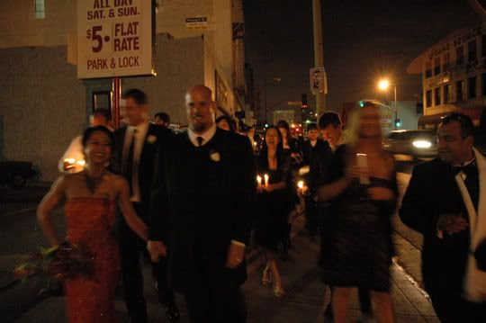candlelight procession starts