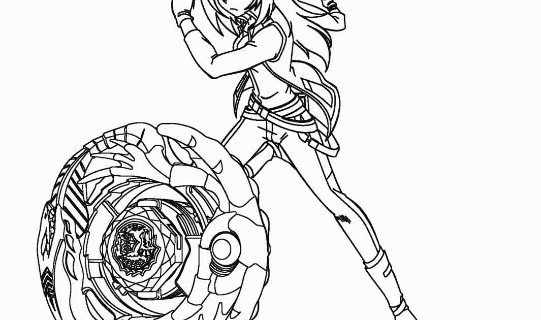 Beyblade Spryzen Coloring Pages.