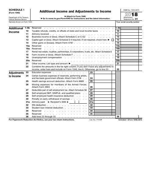 Irs Fillable Form 1040  2018 Form IRS Instructions 1040 Schedule A