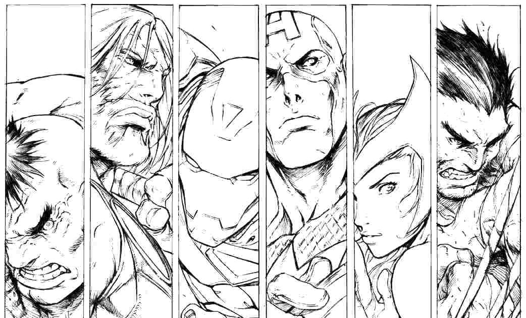 Marvel Comics Coloring Pages - Coloring Pages Kids