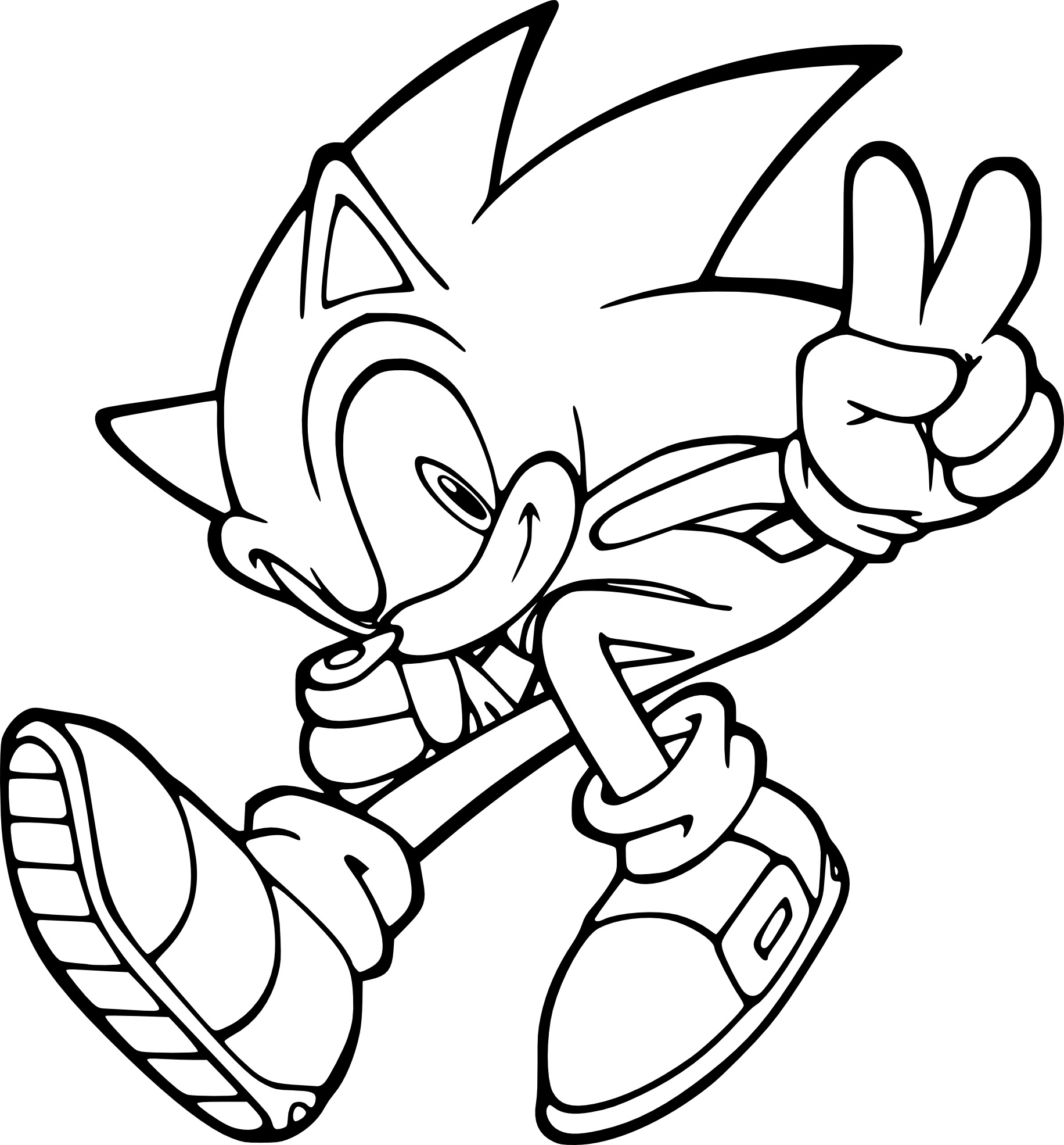 Coloriage Sonic À Imprimer  De Coloriage