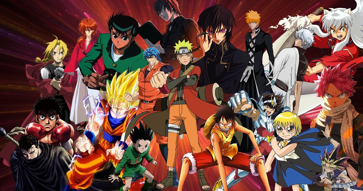 Dragon Ball One Piece Naruto Wallpaper - Santinime