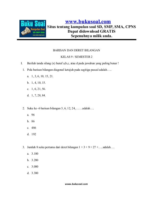 Contoh Soal Bilangan Bulat Smp Kelas 7 Kurikulum 2013