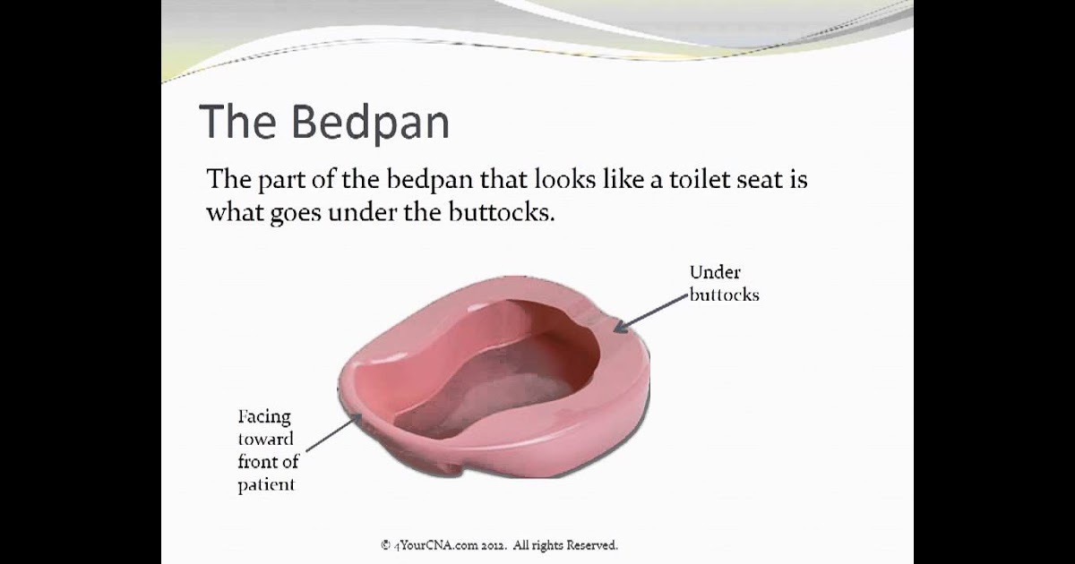 How To Use Bedpan