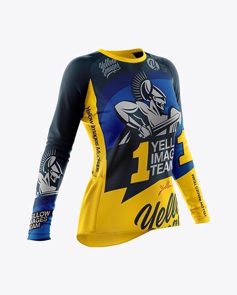 Download Women`s Cycling Jersey Mockup - Half Side View PSD ...