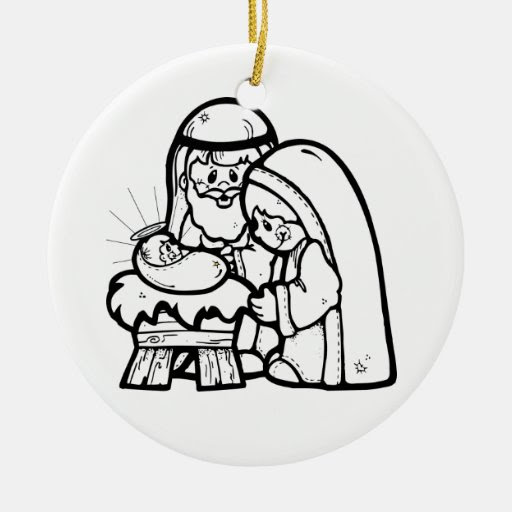 Colour your own nativity scene ceramic ornament Zazzle Colour your own nativity scene ceramic ornament Zazzle