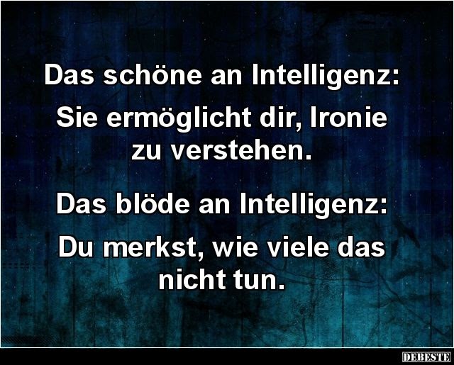 Sprüche Intelligenz Witzig