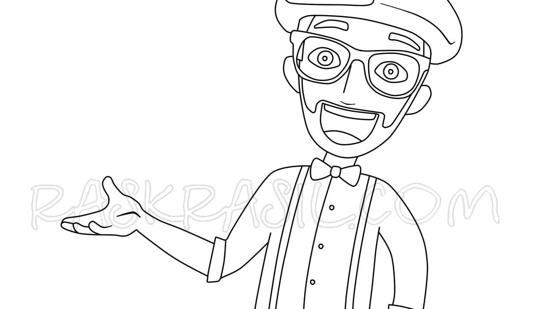 Blippi Excavator Coloring Page - Blippi Coloring Page Free Printable