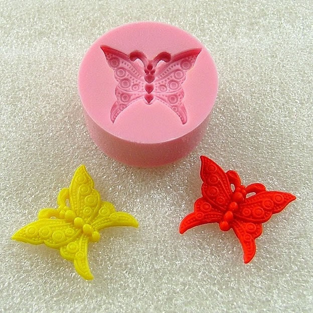 Butterfly Flexible Mini Mold/Mould (21mm) for Crafts, Jewelry, Scrapbooking (resin, Utee,  pmc, polymer clay) (115)