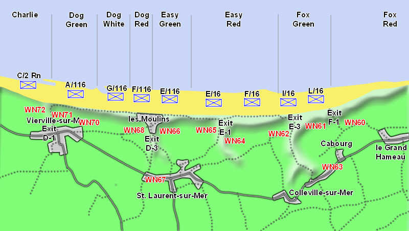 D Day Omaha Beach Map - Beach