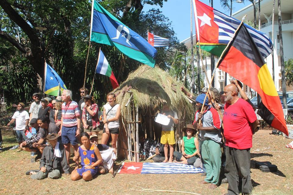 free west papua demonstraiton parliament darwin australia free west papua demonstraiton parliament darwin australia