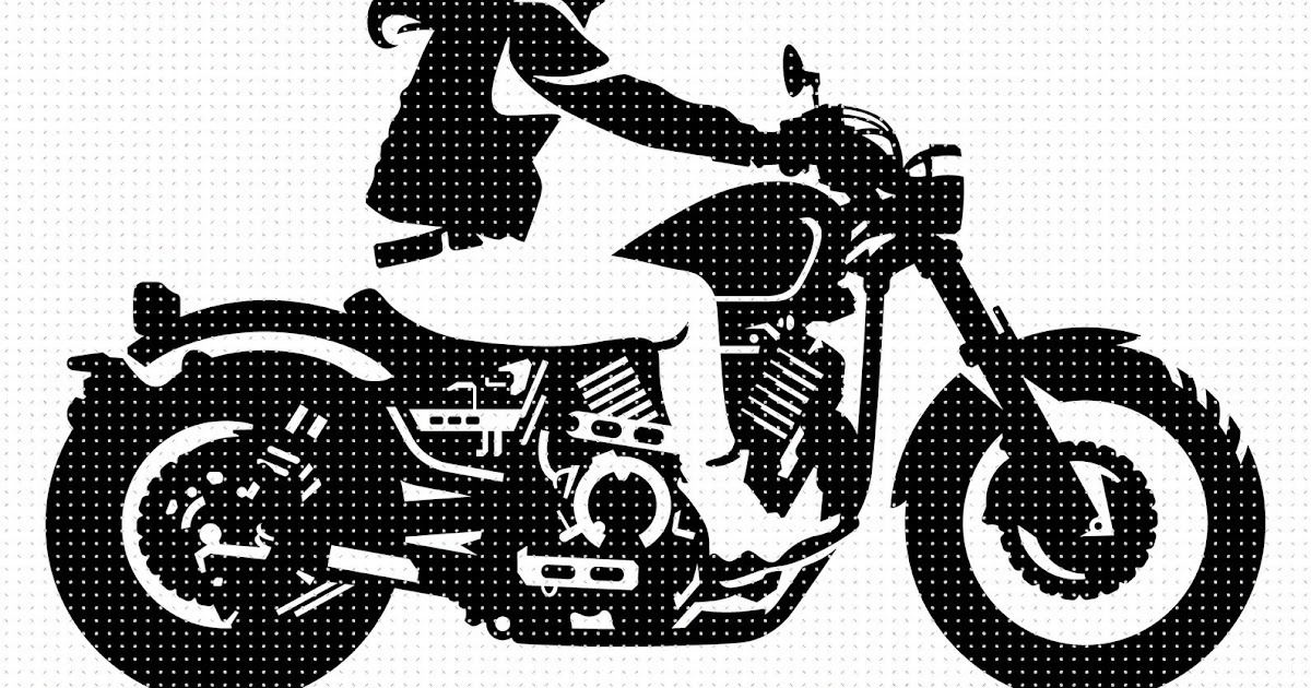 Woman On Motorcycle Svg 2223 Crafter Files Free Svg Mobile