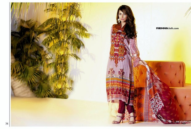 Firdous-Chiffon-Summer-Lawn-Collection-2014-Long-Shirt-with-Short-Tight-Trouser-7 Firdous-Chiffon-Summer-Lawn-Collection-2013-Long-Shirt-with-Short-Tight-Trouser-7