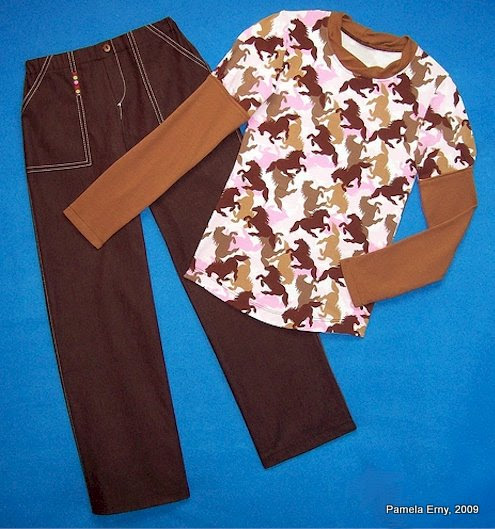 Horse Print Top and Pants
