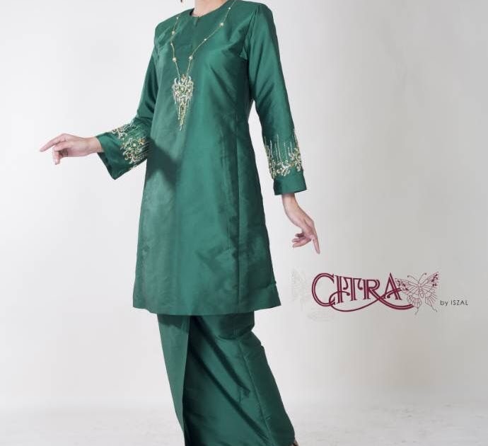 Batik Hijau De - Corak Batik Motif Bunga Raya - Batik Indonesia
