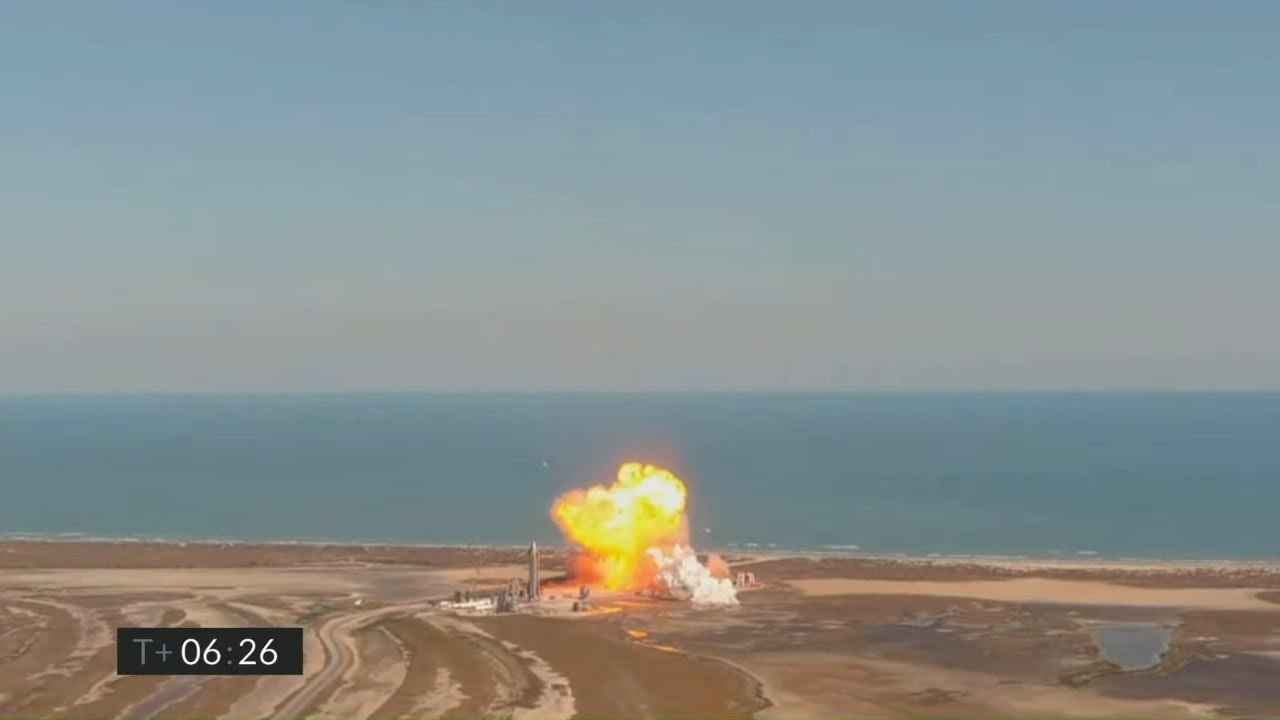 Spacex Starship Sn9 Explodes