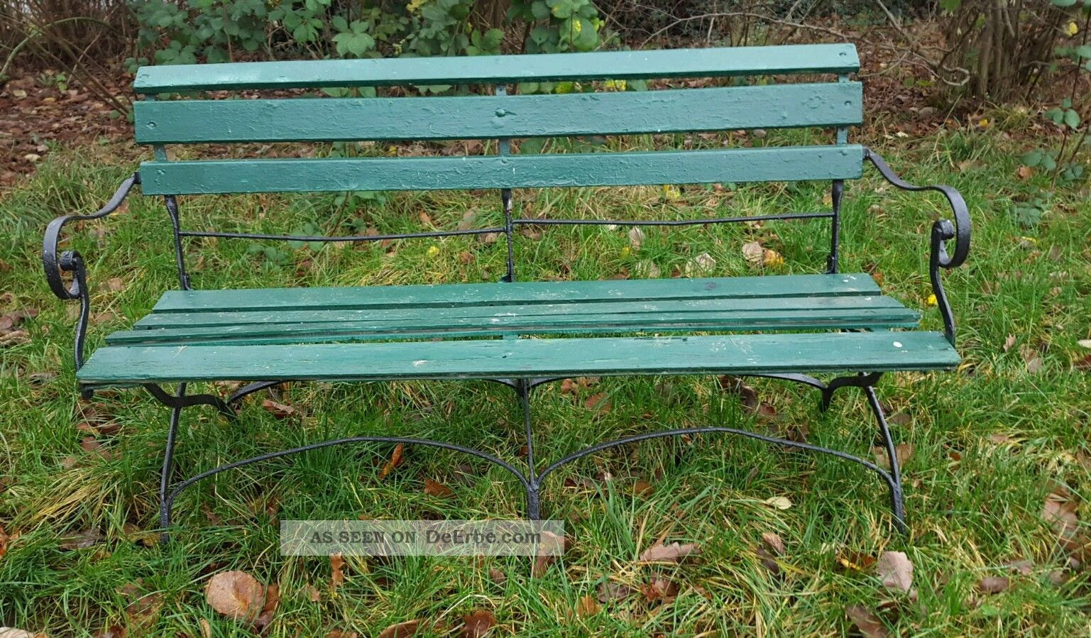 Grüne Gartenbank Amilton