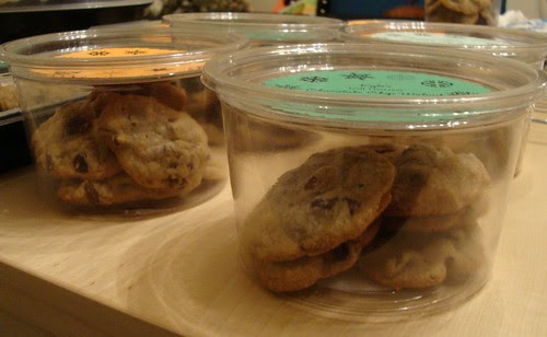 side view of cookies
