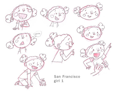 SF Girl sketches 1