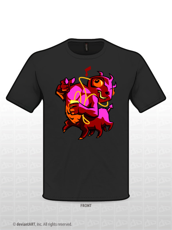 Music Monster t-shirt design