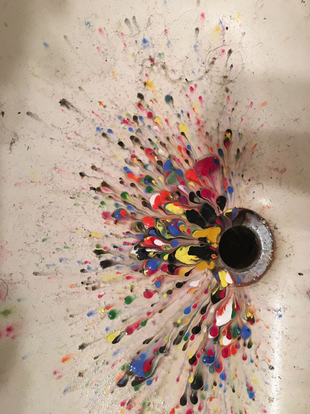 My Daughter Dumped Out Her Acrylics In The Sink My Daughter Dumped Out Her Acrylics In The Sink