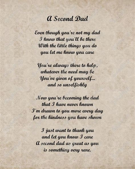 Items similar to A Second Dad Love Poem for Stepdad 8 X 10 Items similar to A Second Dad Love Poem for Stepdad 8 X 10
