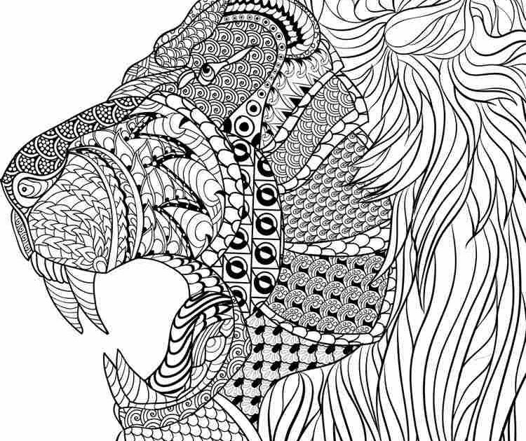 Ausmalbilder Tiere Mandala CartoonBild