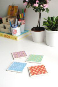 diy tile coasters