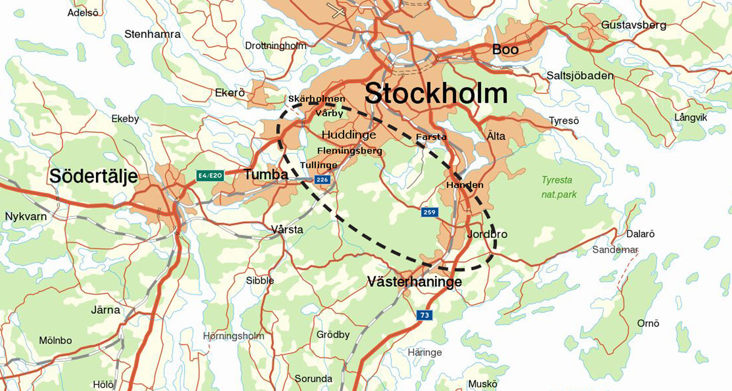 Karta Södertörn | Karta