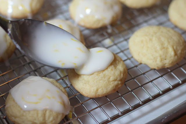 Meyer Lemon Glazed Cookies
