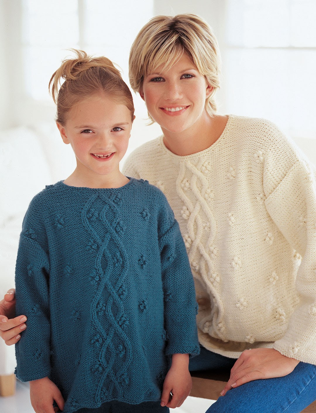 Free knitting pattern for Just Like Mom Pullover