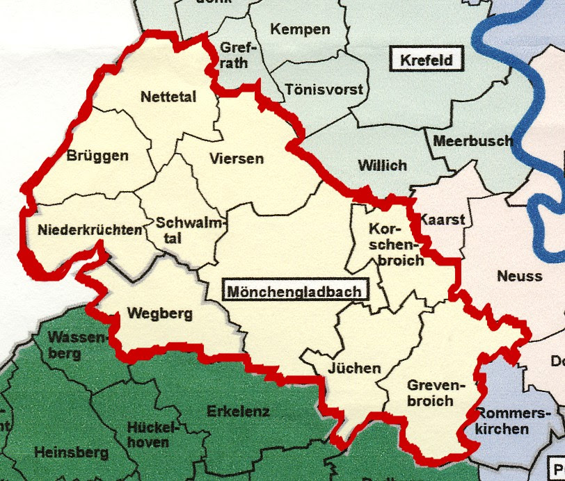 Mnchengladbach Karte