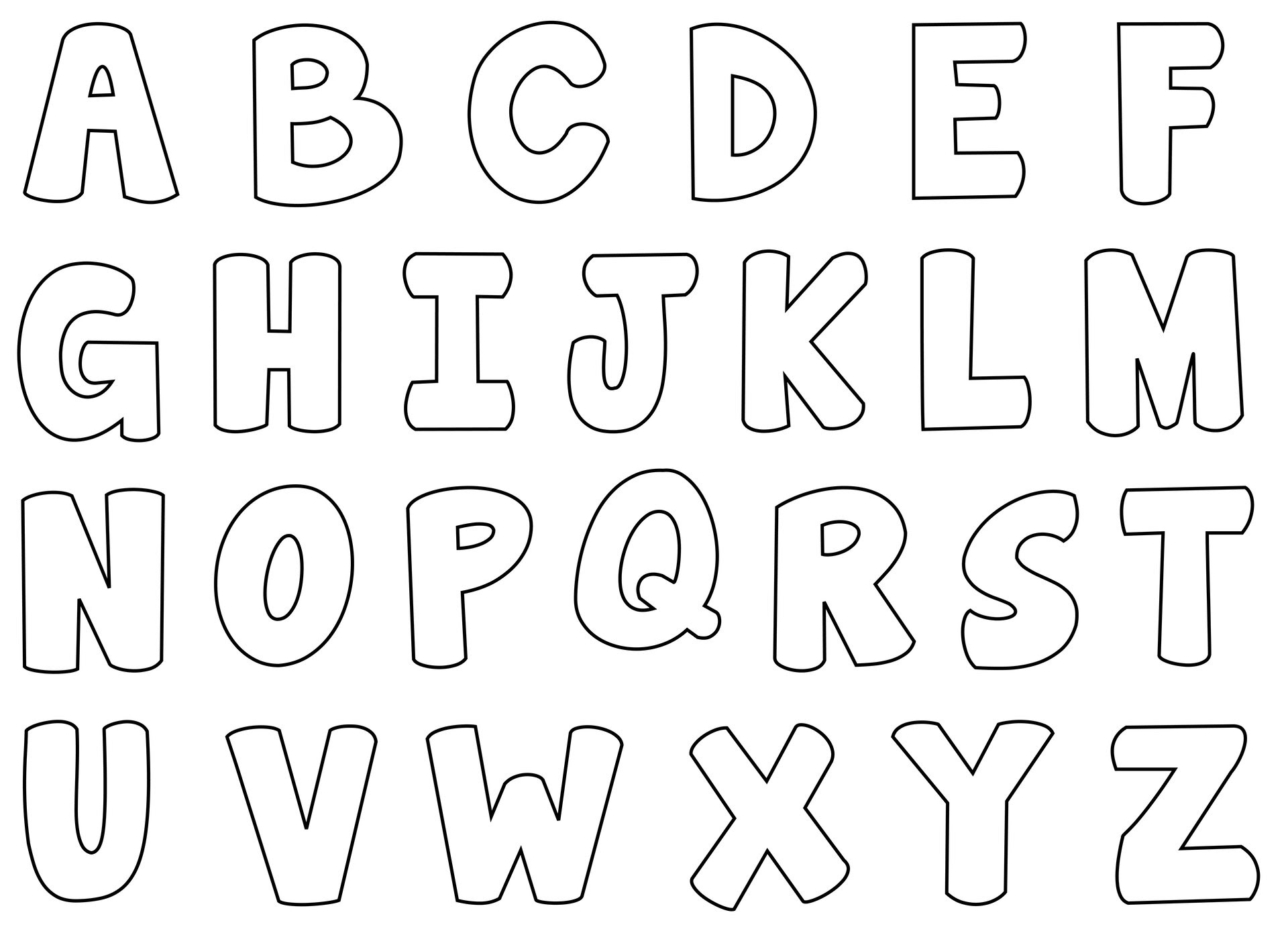 Free Printable 1 2 Inch Letters