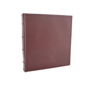 -> European Leather Photo Album with Archival, Acid Free Paper Holds ...