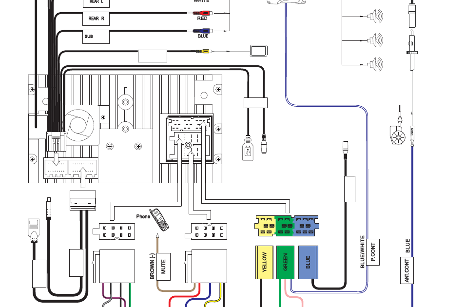 Jensen Vm9214 Wiring Harness : Jensen Wire Harness VM9212 VM9212n