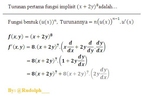 Contoh Soal Turunan Tingkat Tinggi Trigonometri Dan Pembahasannya
