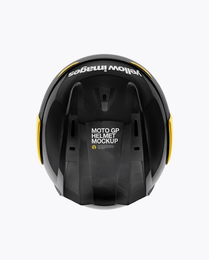 Download Moto GP Helmet PSD Mockup Top View