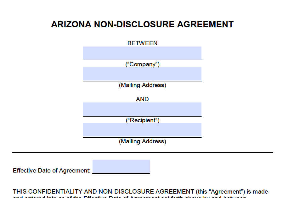 Word 2013 Non Disclosure Agreement