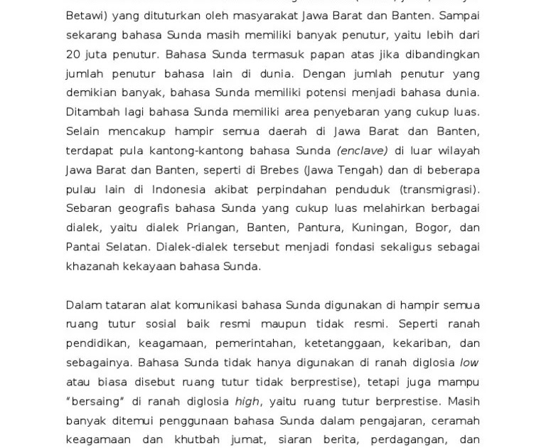 Contoh Warta Bahasa Sunda Tentang Banjir / Sehingga dengan uraian